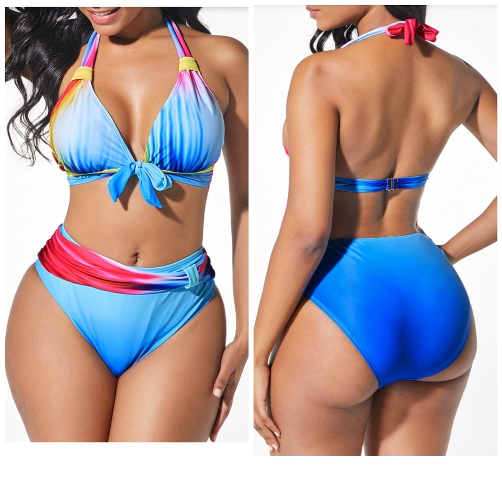 High Waist Bikini Swim Suit